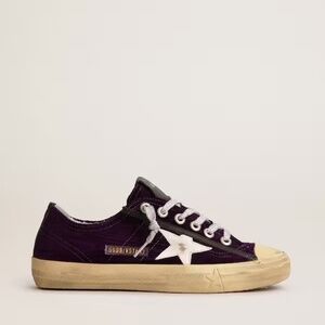 Golden Goose Women's V-Star LTD, Purple Velvet - Size 36 - Brand New - MSRP $585